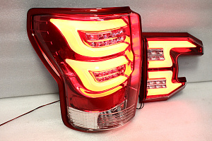 Тюнинг для Стопы + планки Tundra 2007 - 2013 , American-style , красные 