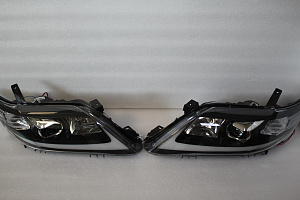 Тюнинг для Фары Camry V40 2009 - 2011 дизайн Lexus , черные