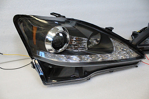 Тюнинг для Фары Lexus IS 250 2005 - 2012 , черные 